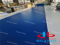 Cinturón de propagación utilizado en la sección de formación del proceso de producción de tableros y paneles, como MDF, HDF, OSB.