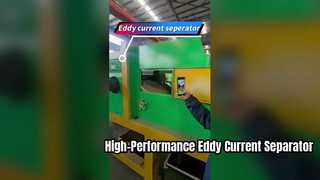 Separador de corriente de Eddy para el reciclaje de metales no ferrosos