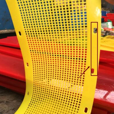 Polyurethane Flip-Flop Screen Panel with 12mm Holes and 8mm Thickness for Anti-Clogging Construction Material Screening