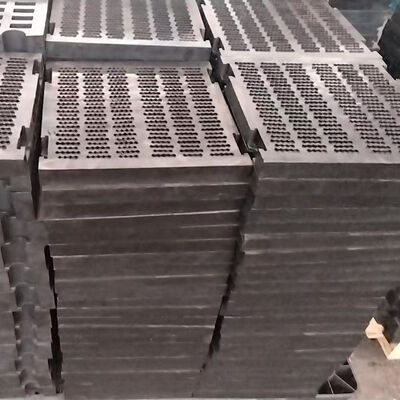 Adjustable Hole High-wear Rubber Screen Panel with Modular Design for Mining Vibrating Screens