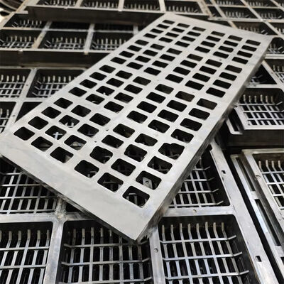 20*5mm Opening Size SELM Type Flexible Edge Rubber Screen Panel with Vibration Noise Reduction and High-Wear Rubber + Steel Frame