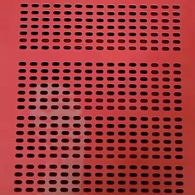 1m Anti-Clog Rubber Screen Panel with 4mm Round Holes