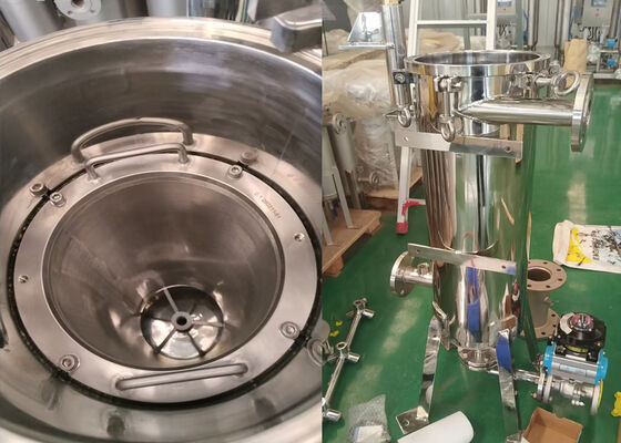 Polishing Self-Cleaning Internal Scraper Filter Housing For Soymilk Filtration