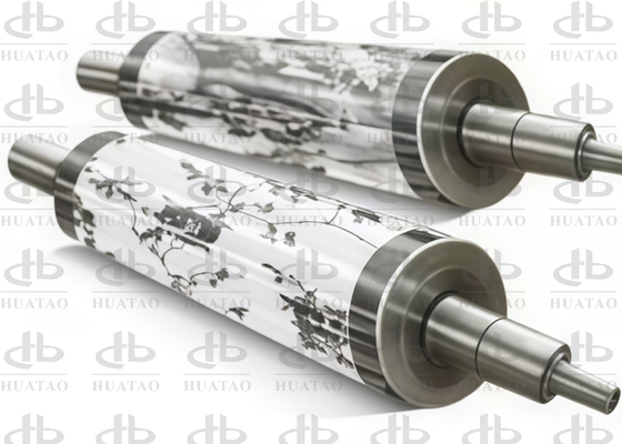 Hard Chrome Wear Resistant Induction Heating Roller For Packaging Film And Laser Anti Counterfeiting