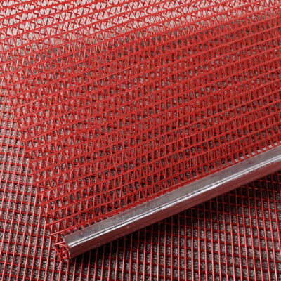 Abrasion Resistant Polyurethane Coated Steel Braided Wire Mesh Tufflex Screen with High Wear Resistance