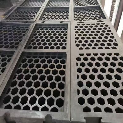 60*10mm Modular Rubber Screen Panel with High-wear Rubber + Steel Frame and Interchangeable Perforation Patterns