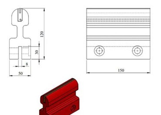 Conveyor Belt Cleaner Polyurethane Blade Long Wear Life Aggregate Conveyor Equipment