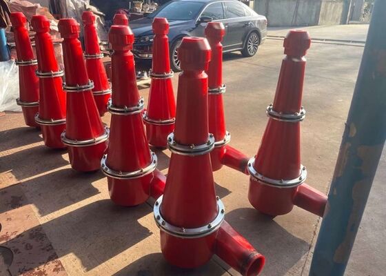 Abrasion Resistant Mining Hydrocyclone Yellow PU Cyclone For Ball Mill Classification Circuit
