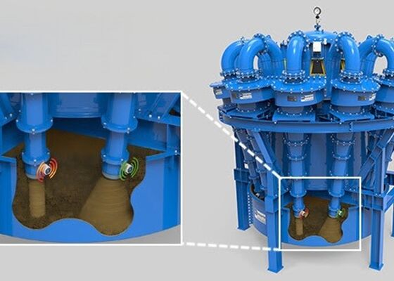 Thick Wall Plastic Hydrocyclone Wear Resistant For Long Term Mining Using