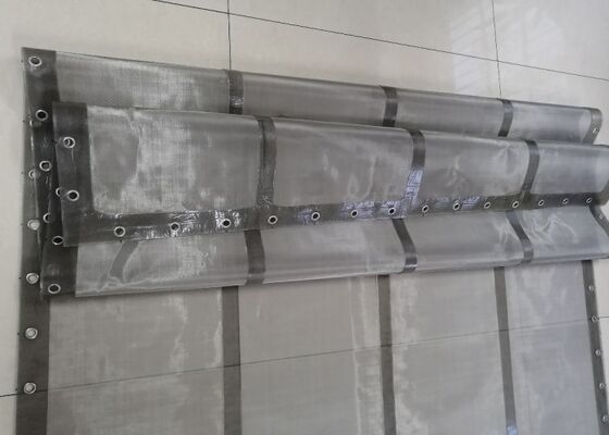 Transparent PU Grommet Screen EU 10/2011 Compliant 14-230 Mesh Count Food Use