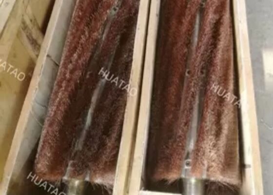 Continuous Press Steel Belt Cleaning Brush, High Temperature Nylon Filament, Custom Length For Wood Panel Line