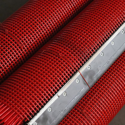Tensioned Hook Self Cleaning Steel Core Polyurethane Screen with 8mm Aperture for Mine and Quarry