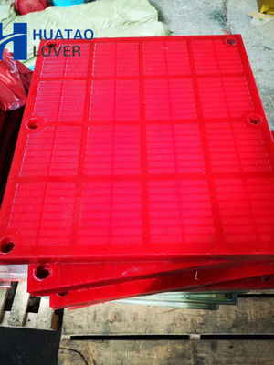Orange MDI and TDI 0.125mm Aperture PU Dewatering Screen Mesh with Steel Frame and Self-Relieving Apertures