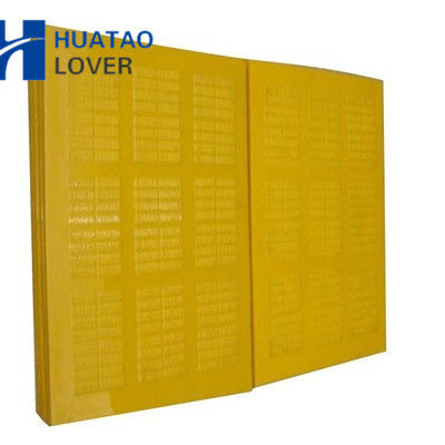 305mm Width Modular Dewatering Vibrating Screen Panel with Steel Frame and Polyurethane Surface for Sand and Gravel