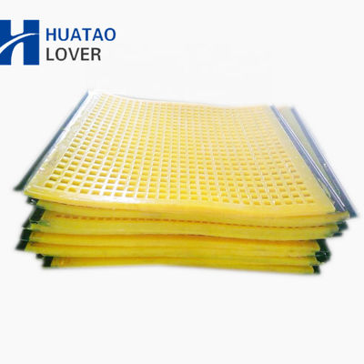 Modular Polyurethane Screen Mesh With Various Panel Sizes Self-Cleaning Apertures And Wide Range Apertures For Mining And Quarry