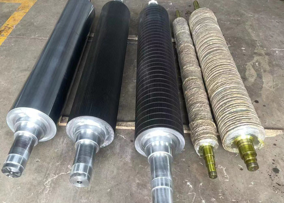 Rodillo corrugado de carburo de tungsteno para línea de cartón corrugado