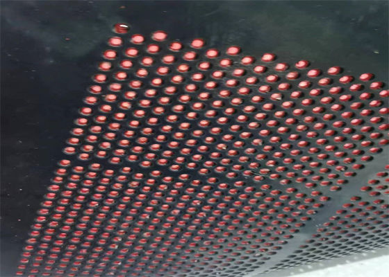5 mm Tamaño de apertura agujero redondo pantalla de goma autolimpiante con instalación de gancho y longitud personalizable para el beneficio
