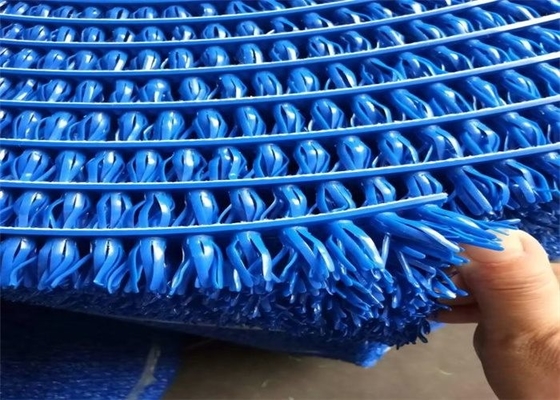 1m X 16m PE Superficie azul color oro alfombra de paneado para la minería de oro