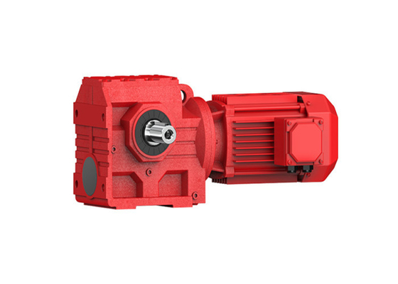Motor de engranajes de gusano helicoidal de la serie S en línea ángulo derecho superficie de dientes duros paralelo reductor de velocidad de reducción del eje