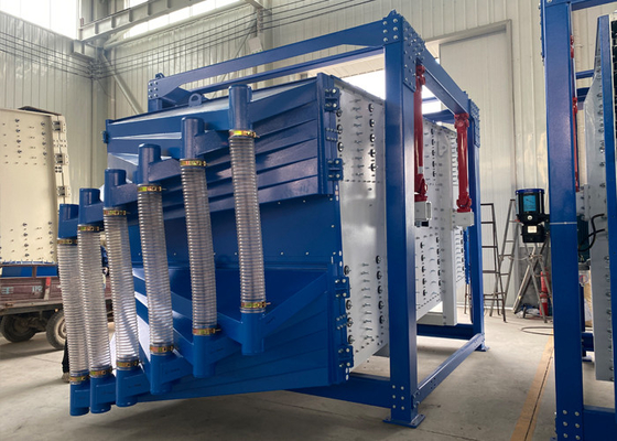 Auto-limpieza Balanceador Vibrante Sifter Machine Cuadrado de pantalla giratoria para arena de silicio seca
