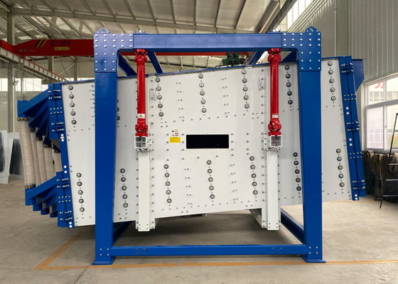 Máquina de filtrado de arena de cuarzo de pantalla de vibración giratoria eléctrica cuadrada de múltiples capas