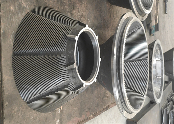 Rotor y estator de refinador de aleaciones para molinos de papel