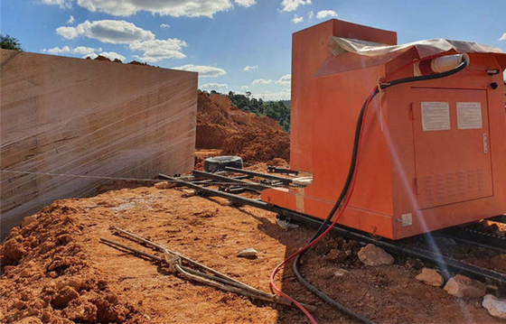 Piedra de granito de alta velocidad de corte de diamantes de alambre de sierra para la extracción de minería