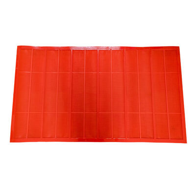 Pantalla de poliuretano naranja con 0,3 mm de apertura 1040x700 mm de alta resistencia al desgaste para una selección fina
