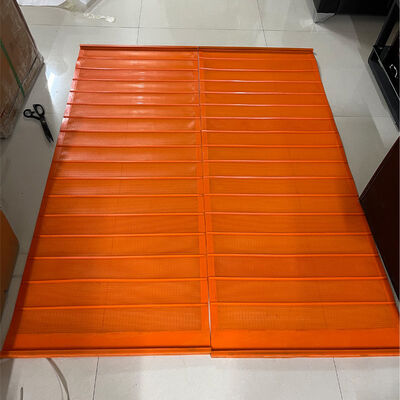 Tapete de Pantalla de PU Rojo Malla de 5.0mm con Alta Resistencia al Desgaste e Instalación Rápida para Agregado Grueso
