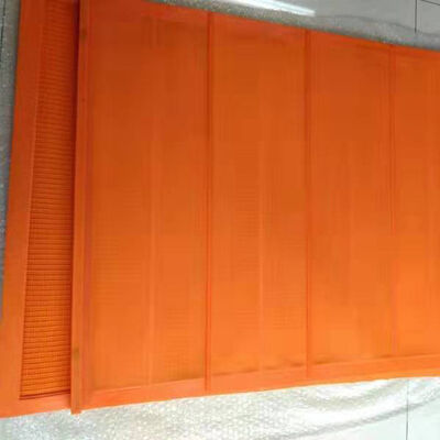 Panel de pantalla de PU anticiegador de malla de 1,0 mm para mineral de hierro 1040x700 mm
