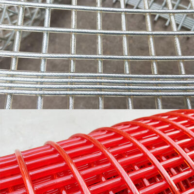 3 mm Cuadrado Color Rojo PU Revestida de pantalla de tuflex para la deshidratación de la minería de mineral de hierro Piedra de arena