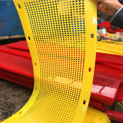 Panel de Pantalla de Chancla de Poliuretano con Agujeros de 4 mm y Grosor de 7 mm para Cribado de Material Pegajoso Anti-Obstrucción