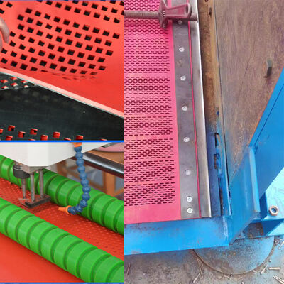 1Panel de pantalla de goma de ancho de.25m y grosor de 8mm con instalación de gancho para la detección en seco