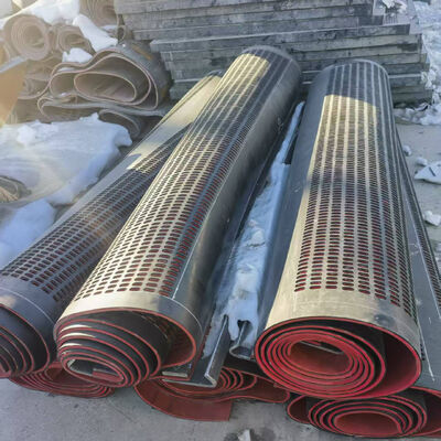 1Panel de pantalla de goma de.25m espesor de 6 mm para la detección de carbón húmedo con caucho tailandés importado