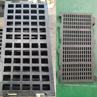 HUATAO 30mm espesor 305×305mm dureza de la orilla 40-60 panel de pantalla de goma anti-obstrucción para deshidratación de carbón