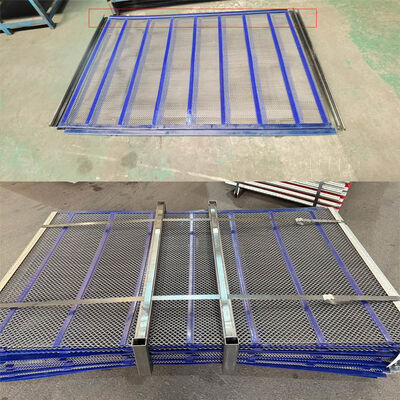 Maquillaje de pantalla de autolimpieza del triturador con borde de envoltura Maquillaje de pantalla vibratoria en la cantera y el procesamiento de agregados