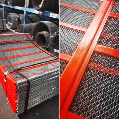 Poly Ripple auto limpieza malla de alambre para la cantera de vibrar negro minería tamizado