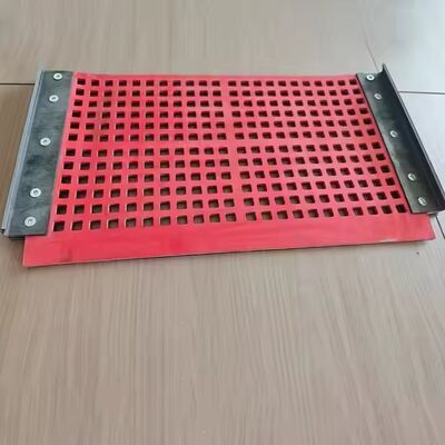 Almofada de pantalla de caucho de forma redonda de alta resistencia a la abrasión para la detección en seco y la autolimpieza