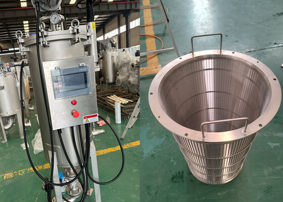 Carcasa de filtro autolimpiante con rascador a prueba de explosiones para la industria de tintas