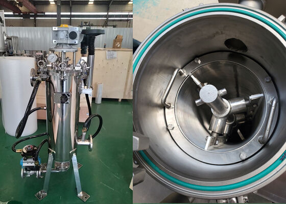 Carcasa de filtro autolimpiante con rascador interno para filtración de líquido de huevo