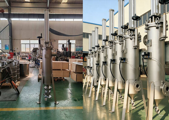 Filtro autolimpiante tipo raspador neumático automático para la industria química