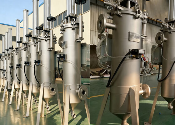 Filtro autolimpiante automático de acero inoxidable para productos viscosos
