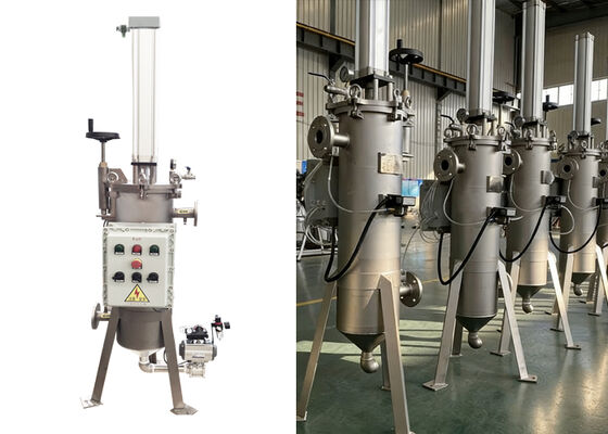 Filtro autolimpiante tipo raspador neumático automático para la industria química