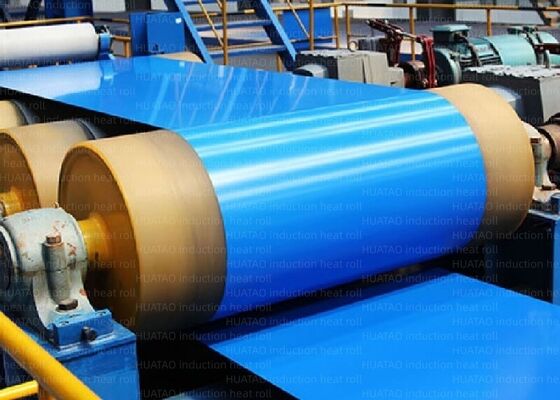Cromado duro Teflok Spray Cerámica o carburo de tungsteno Rodillo de calentamiento electromagnético Diferencia de temperatura de la superficie dentro del rodillo de calentamiento por inducción 1c
