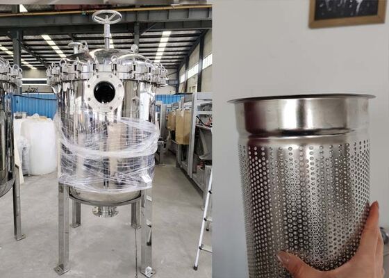 Cárter del filtro de los SS filtro de bolso multi de 5 micrones para la filtración de capa de la pintura