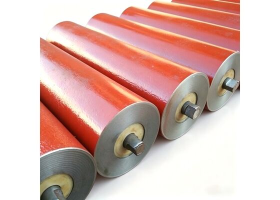 Conveyor para minería de retorno de rodillos de disco de caucho de uso industrial de transporte pesado