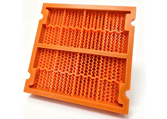 Panel de pantalla de poliuretano resistente al desgaste de color rojo para tamizado de máquinas mineras
