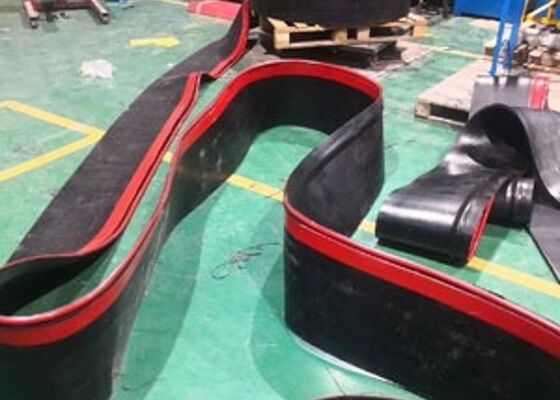 Cinturón transportador de uretano Rollo de faldas de 15 metros de longitud Accesorios de transportador de minería