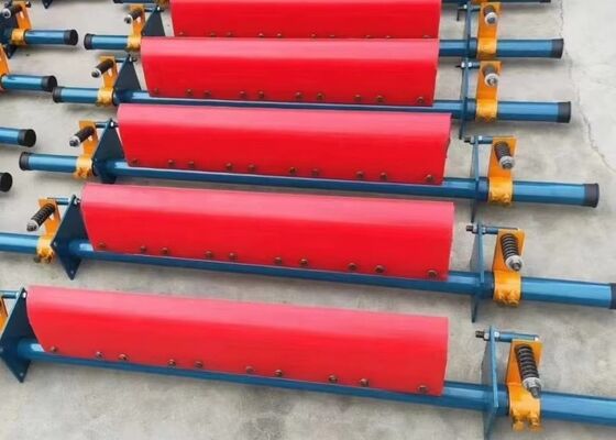 Sistema de limpieza de cinta transportadora raspador de PU resistente a la corrosión limpiador de transporte industrial