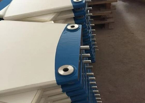 Poro fino de cerámica de la placa de filtro de vacío filtración minera de la eficacia alta de 0,1 micrones
